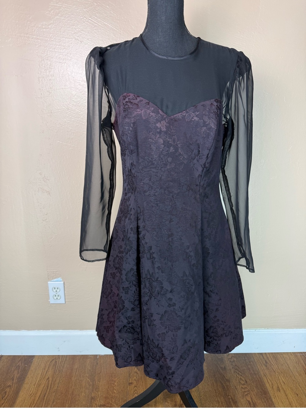 Vintage 90s Niki Originals Jacquard Mini Dress